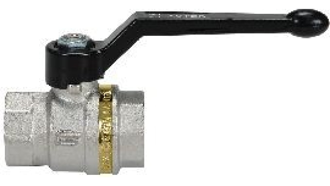 Zawór kulowy ECONO G 1/2 GW, PN25 mosiądz niklowany, PTFE