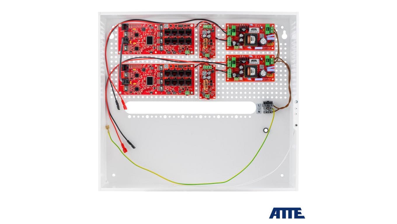 Zestaw buforowy do 16 kamer IP switch Po 16P+2G ATTE IPUPS-16-20-H