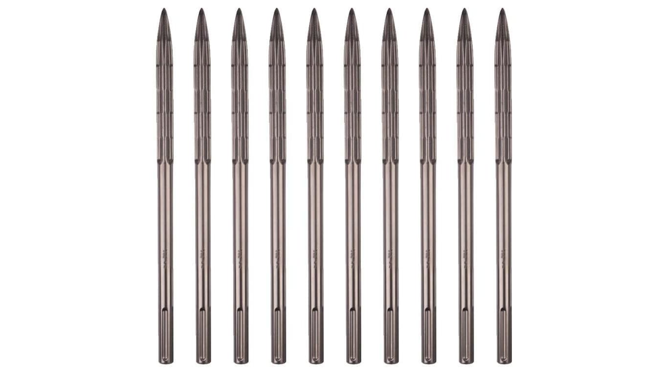 Zestaw dłut SDS-Plus 250mm szpicak 10 sztuki MILWAUKEE