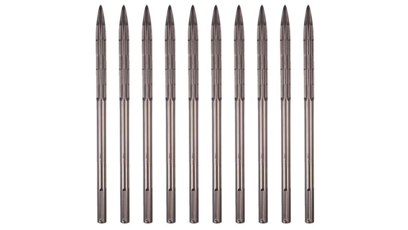 Zestaw dłut SDS-Plus 250mm szpicak 10 sztuki MILWAUKEE