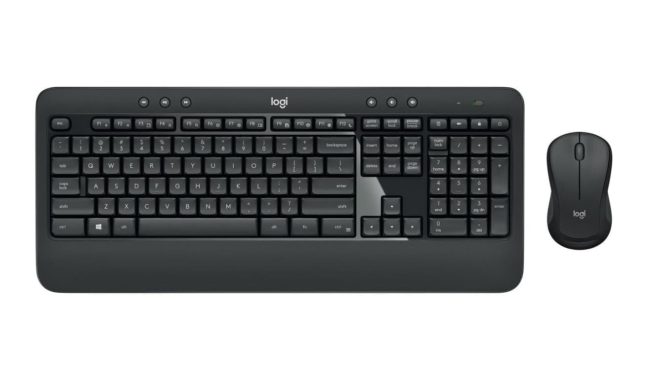 Zestaw klawiatura + mysz membranowa Logitech MK540 920-008685 (USB kolor czarny optyczna 1000 DPI)