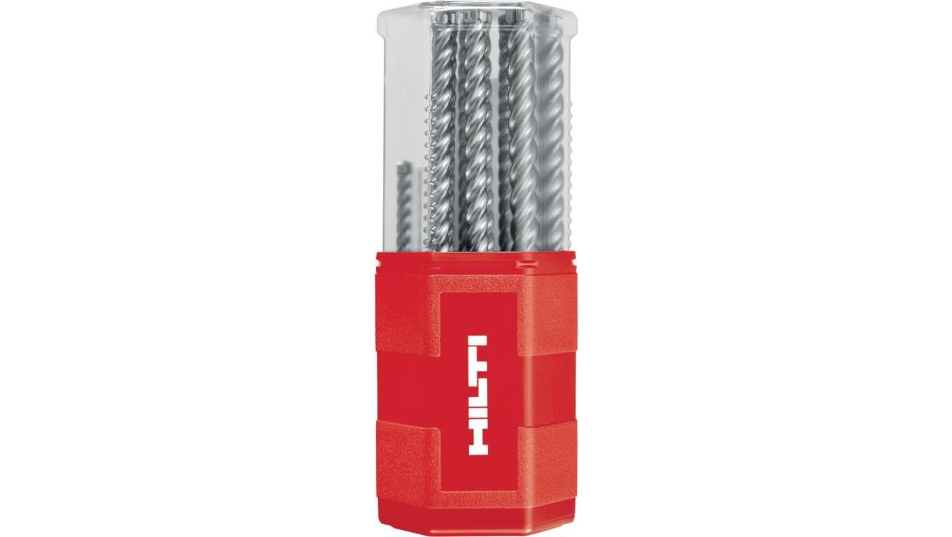 Zestaw metrycznych wierteł udarowych Hilti TE-CX 12,14,16,20 + okulary / zestaw M10 (4) + PP EY-GU B AF
