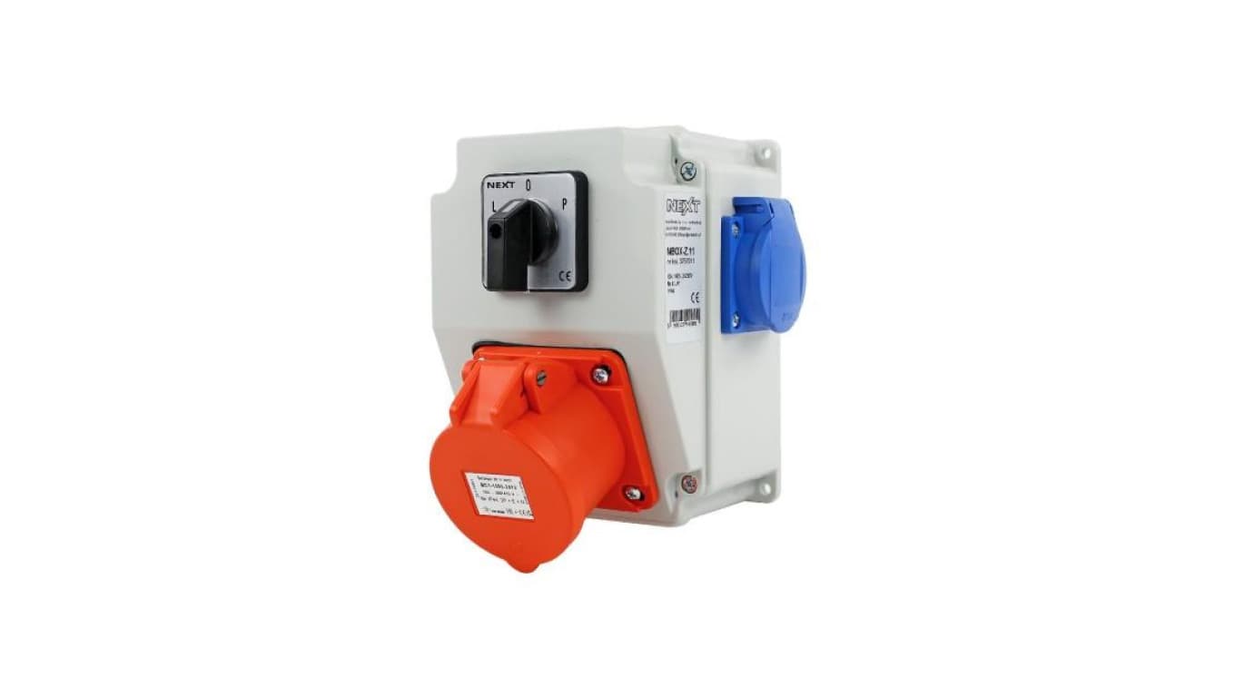 Zestaw siłowy NBOX-Z.11 1x16A 5P 2x230V wyłącznik krzywkowy L-0-P 3767911