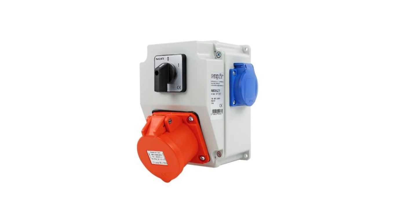 Zestaw siłowy NBOX-Z.7 1x16A 5P 2x230V wyłącznik krzywkowy 0-1 3711207