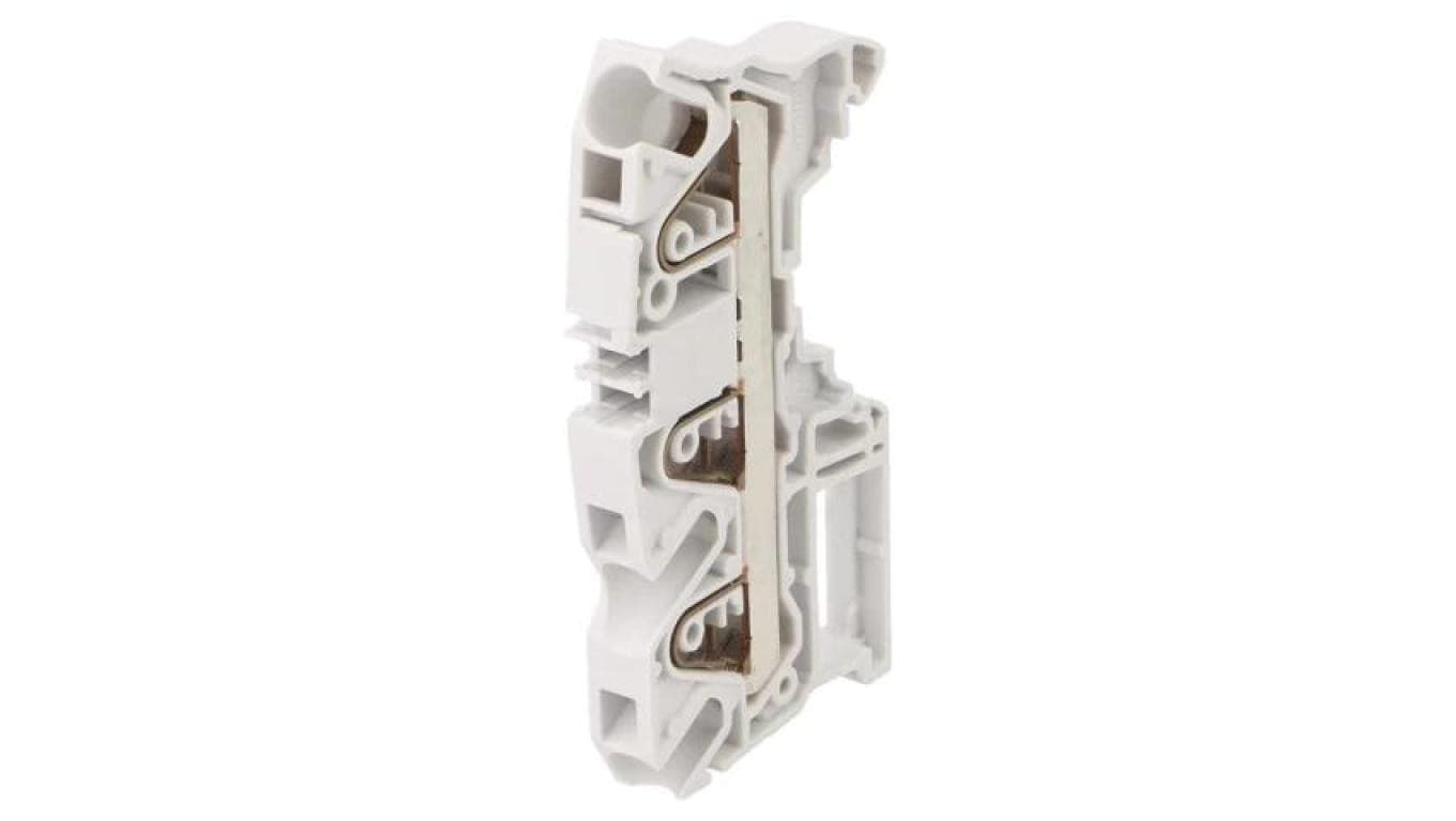 Złączka szynowa SNK 0,5÷6mm2 tory 1 zaciski 3 szary Szer 8mm 1SNK708011R0000 (ZK6-3P)