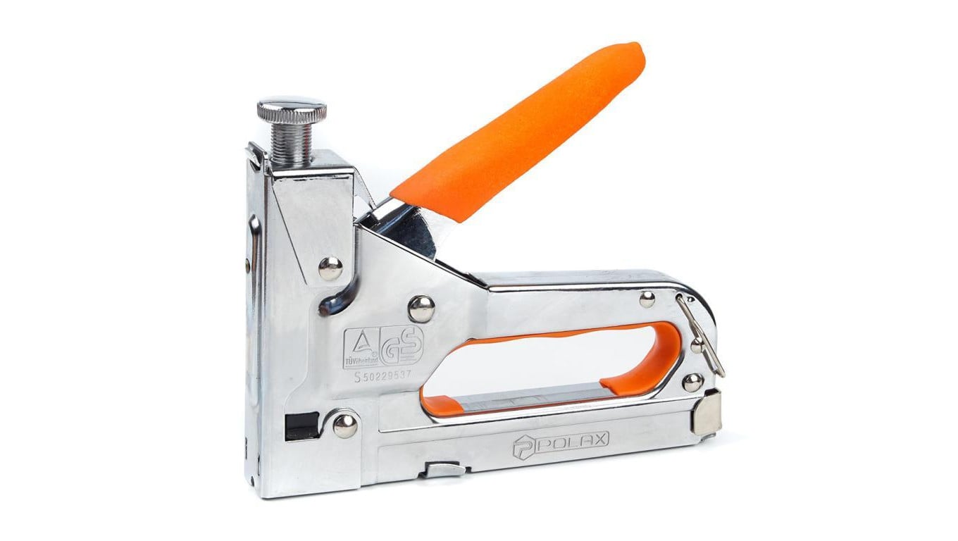 Zszywacz budowlany, metal chromowany, Polax 4-14 mm (24-006)