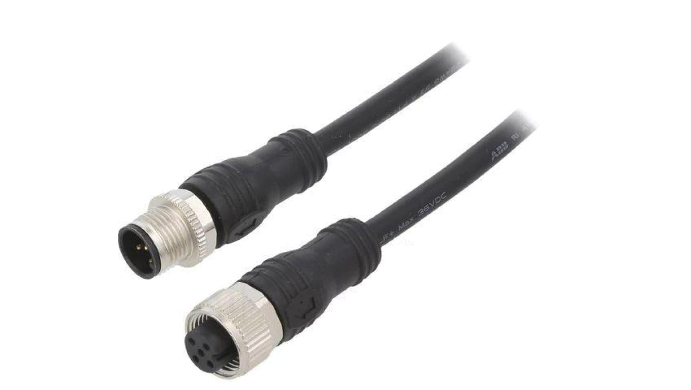 2TLA020056R2300 Przewód przyłączeniowy M12 PIN: 5 10m wtyk max.80C PVC 36VDC