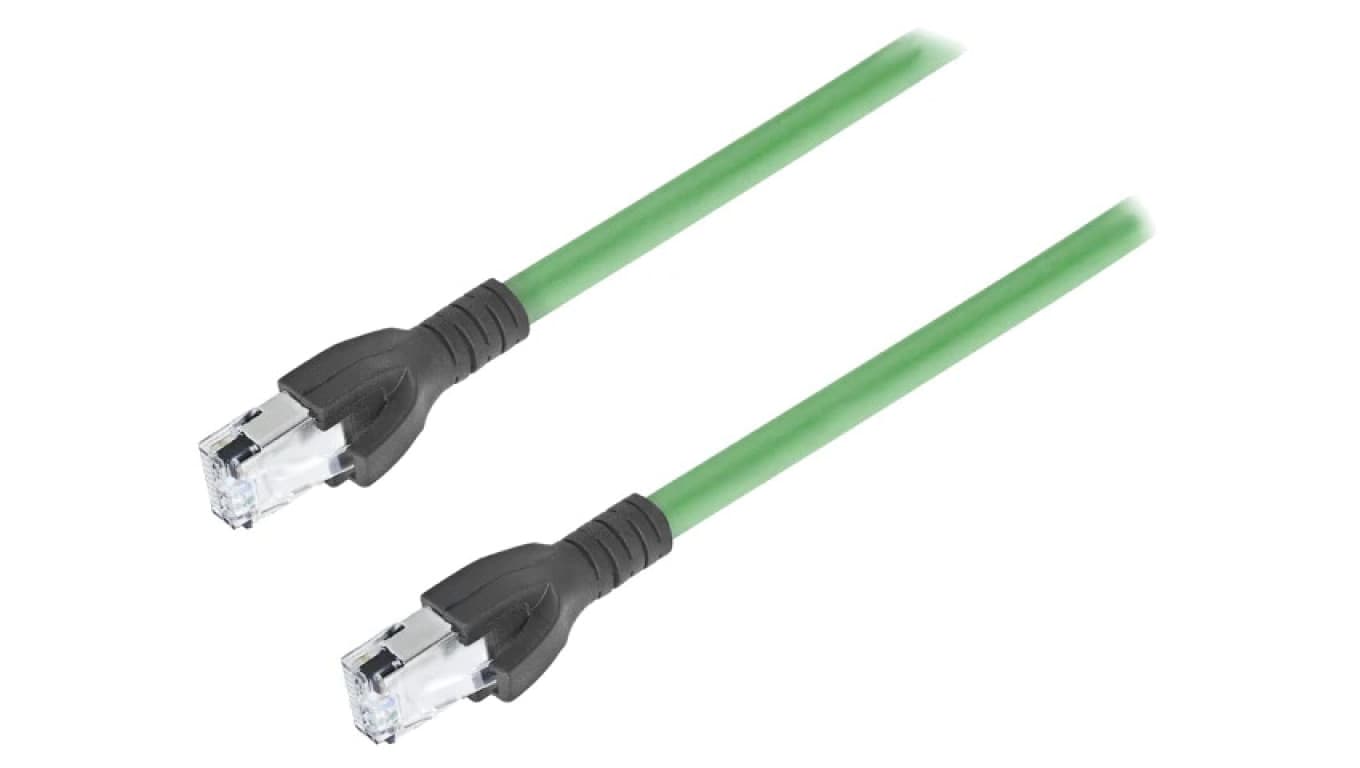 CA00730.00C03 Patch cord SF/UTP 5e linka Cu FRNC zielony 3m 22AWG Żyły: 4