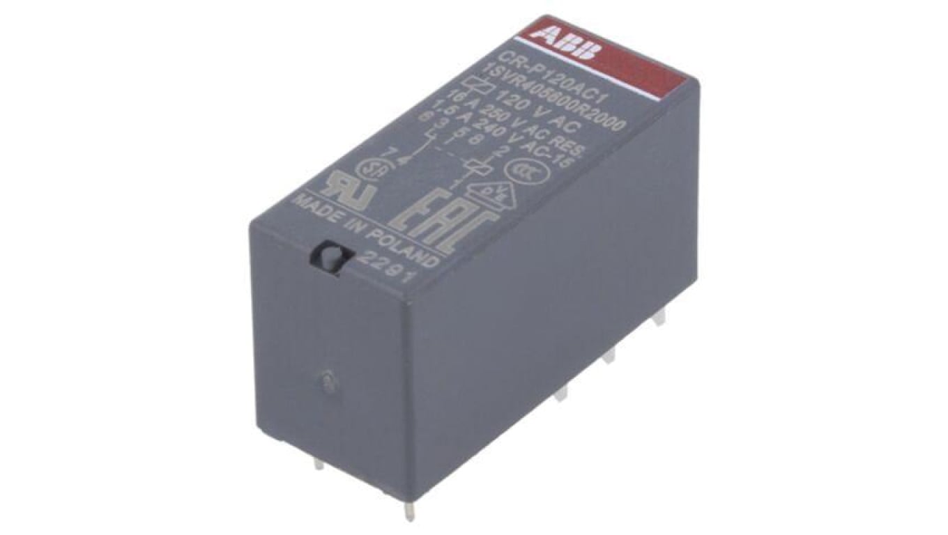 CR-P120AC1 Przekaźnik elektromagnetyczny, SPDT, Napięcie Cewki: 120VAC, 16A, CR-P