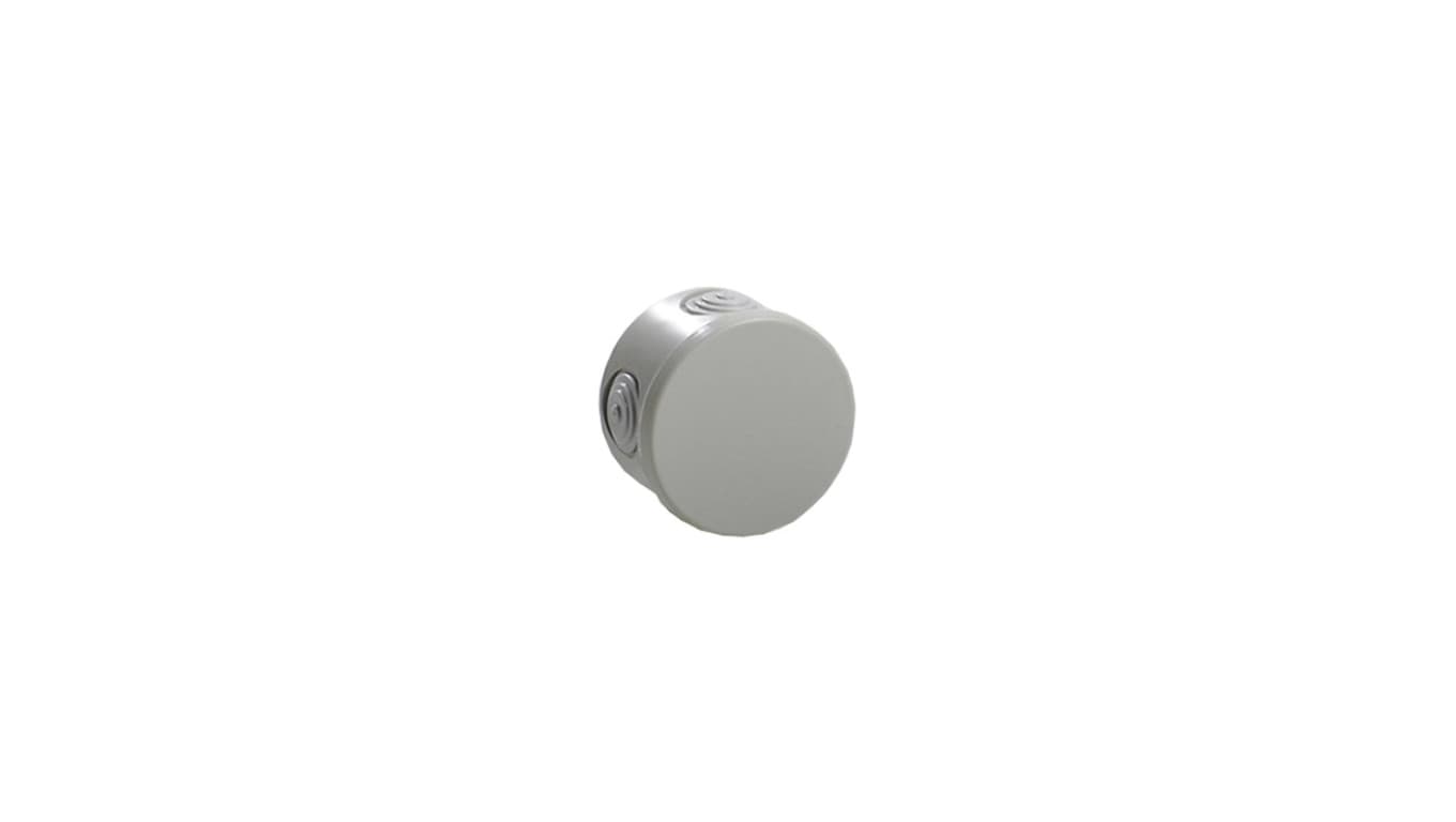 IP54 Puszka hermetyczna LIGHT Ø84x50 pokrywa pełna, z dławicami (4xM25)