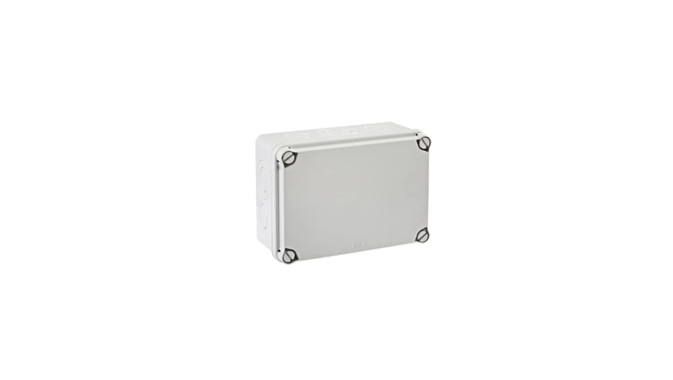 IP65-IP67 Puszka hermetyczna LIGHT 121x166x80 pokrywa pełna, z osłabieniami (6xM25, 4xM40)