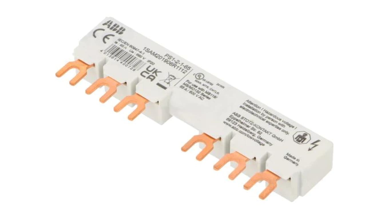 PS1-2-1-65 Szyna łączeniowa 10mm2, 690VAC 250VDC 6kV Iznam 65A