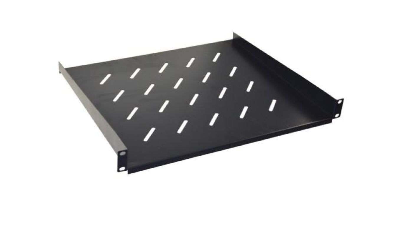 Półka stała 19cali 1U głębokość 400mm V RAL9004