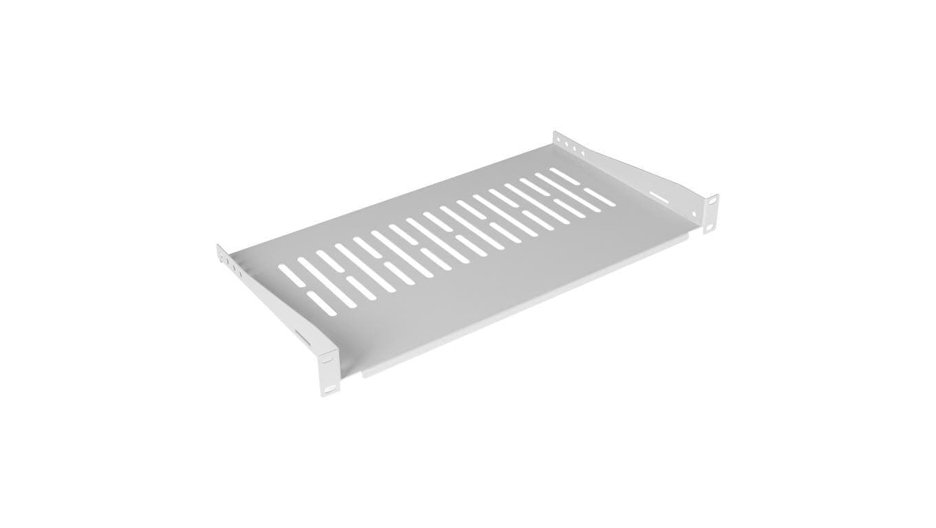Półka stała do szafy RACK 19 1U 350mm szara NEKU