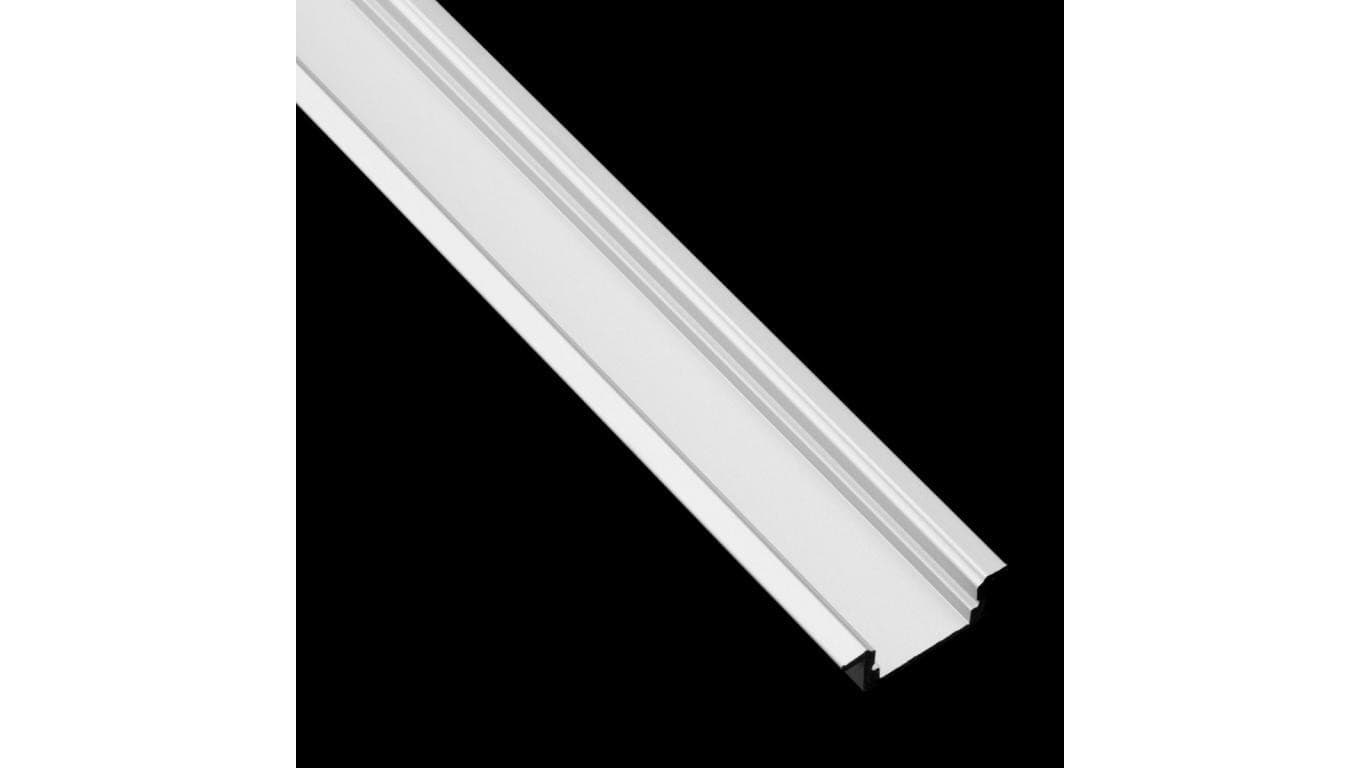 Profil Aluminiowy do LED KM39 Srebrny Wpuszczany 1m