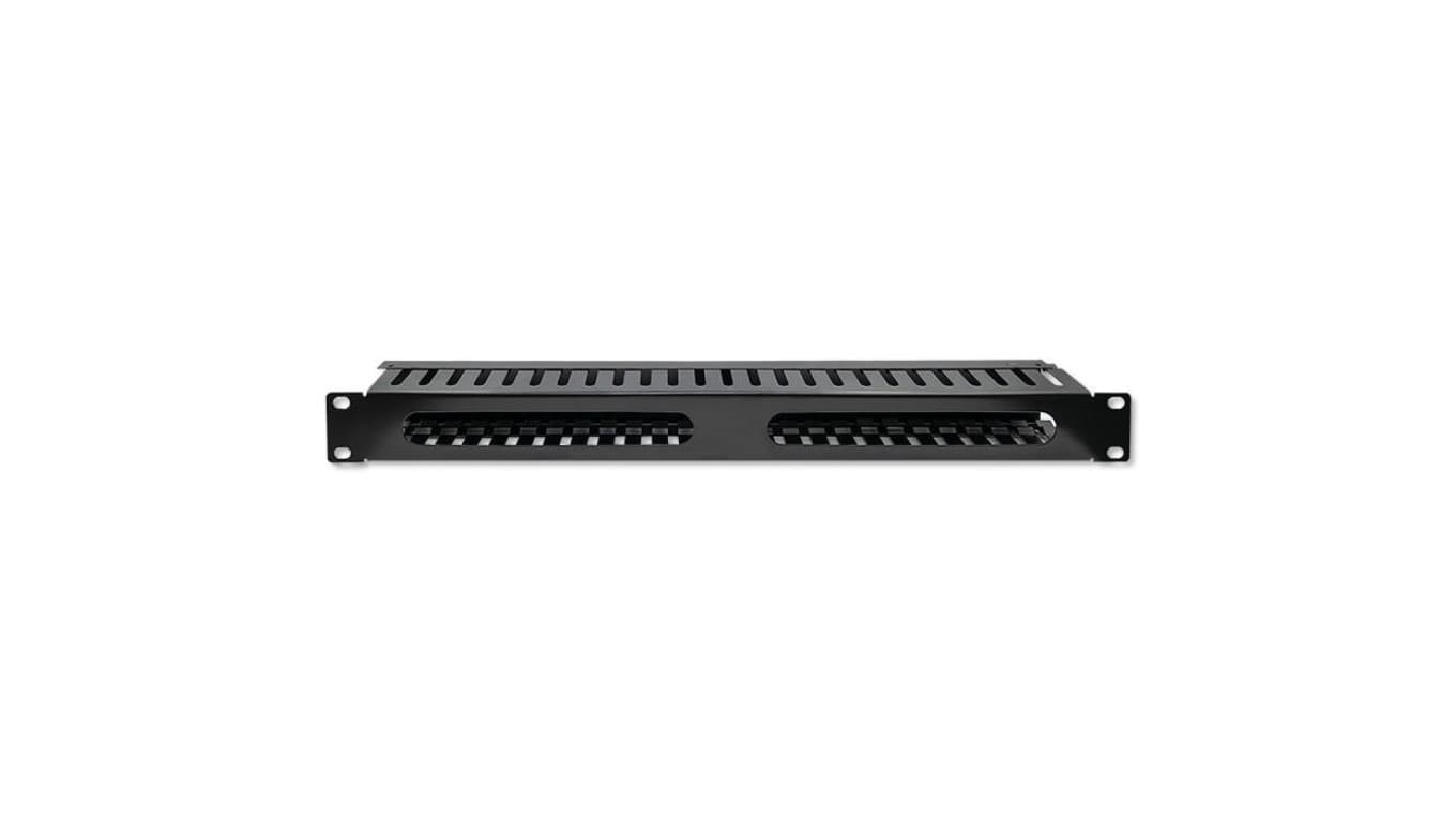 Qoltec Solidny stalowy Organizer kabli do szaf RACK 19 24 porty 1U