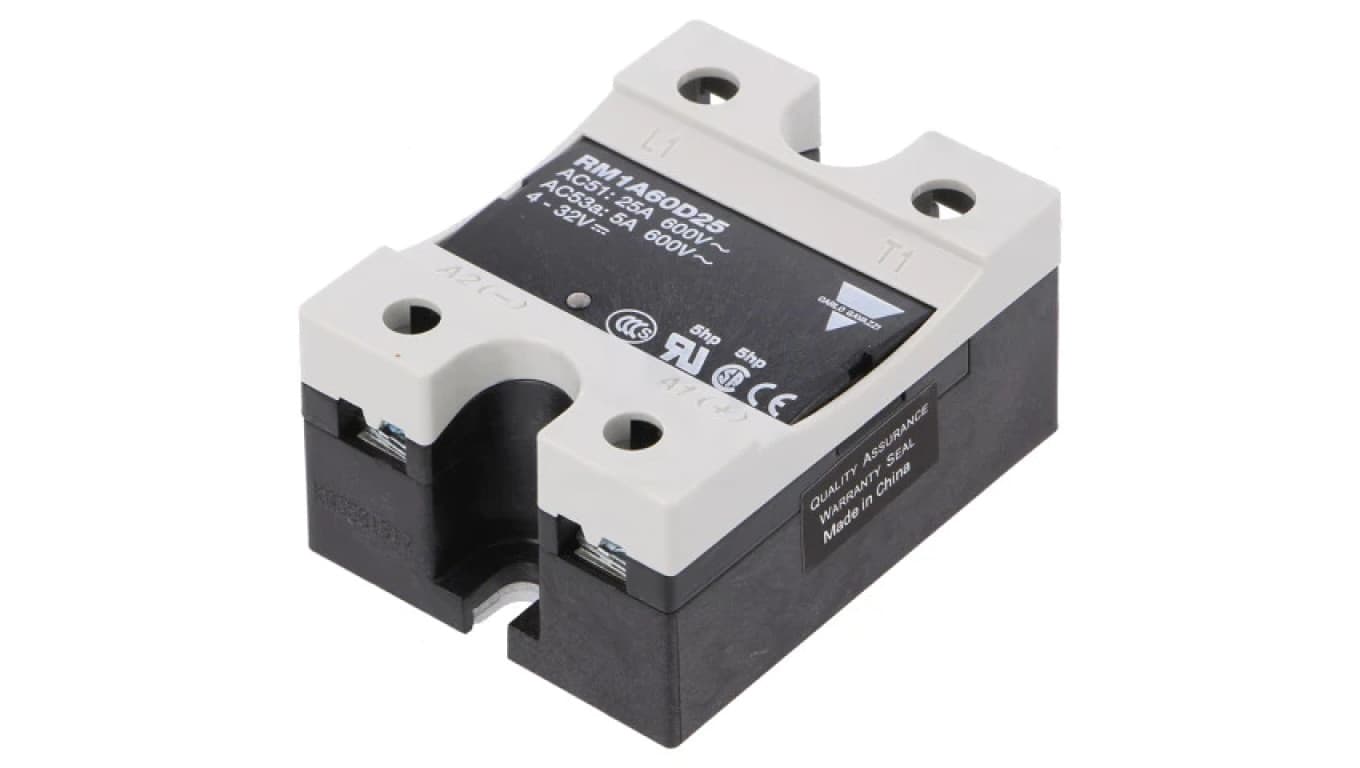 RM1A60D25 Przekaźnik półprzewodnikowy Uster: 4...32VDC 25A 42...660VAC RM1