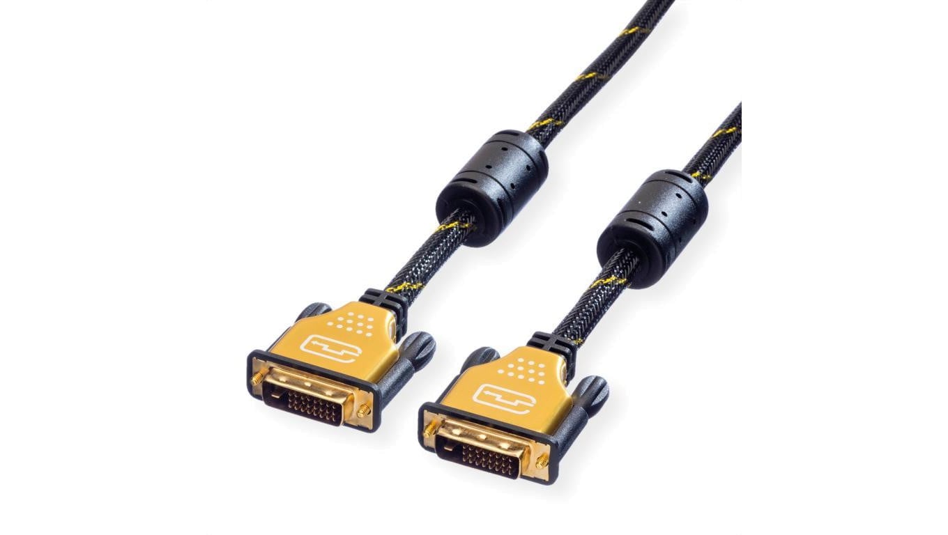 ROLINE GOLD Kabel do monitora DVI, M-M, (24+1) podwójne łącze, 10 m
