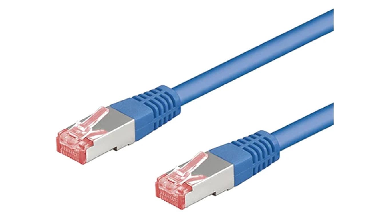 S/FTP6A-CU-050BL Patch cord S/FTP 6a linka Cu LSZH niebieski 5m 27AWG