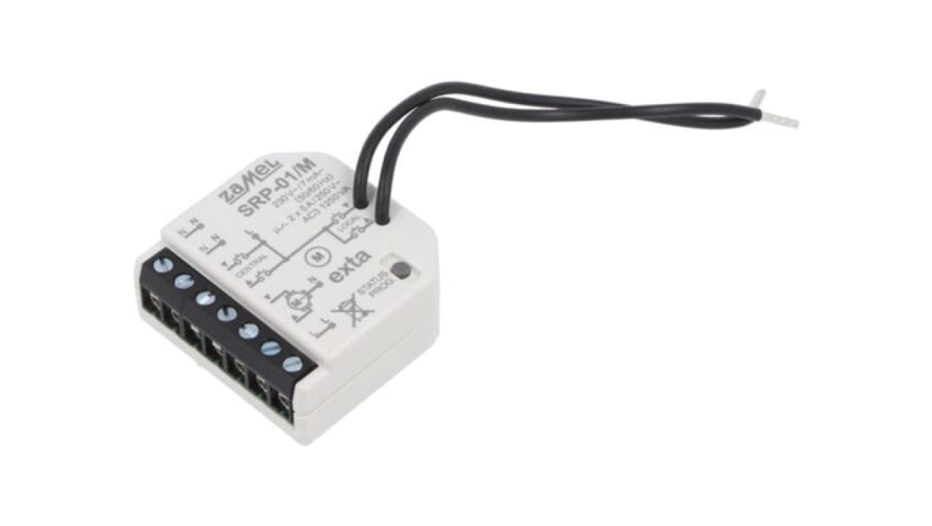 SRP-01/M Sterownik rolet, dopuszkowy, 230VAC, NO x2, IP20, Ipracy max: 5A