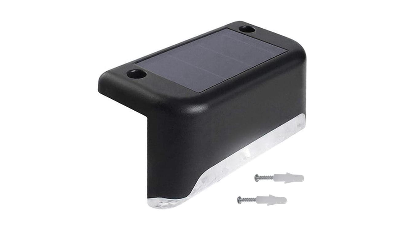 Solarna lampa schodowa tarasowa LED Maclean IP44, 4000K, Ni-MH 100 mAh, 80x45x45mm, czuj. zmierzchu MCE319