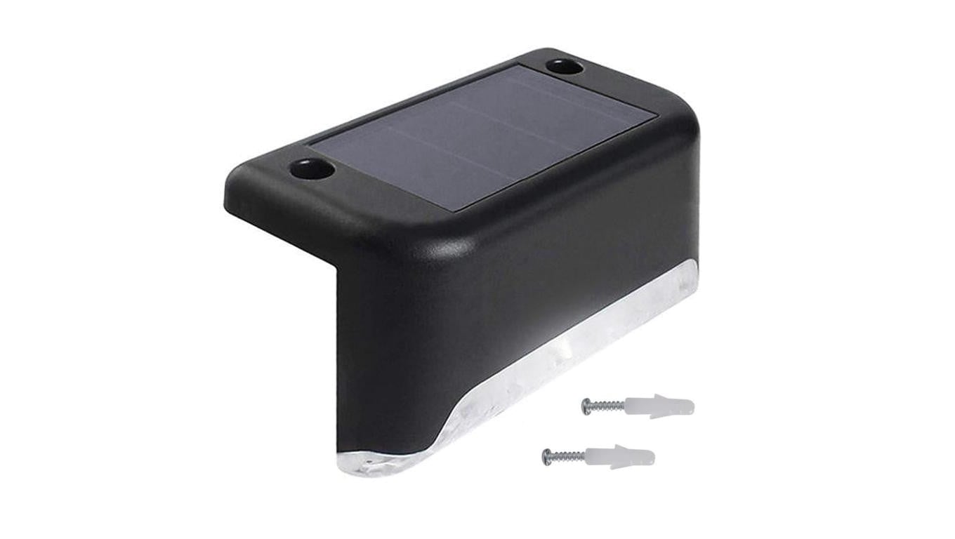 Solarna lampa schodowa tarasowa LED Maclean IP44, 4000K, Ni-MH 100 mAh, 80x45x45mm, czuj. zmierzchu MCE319