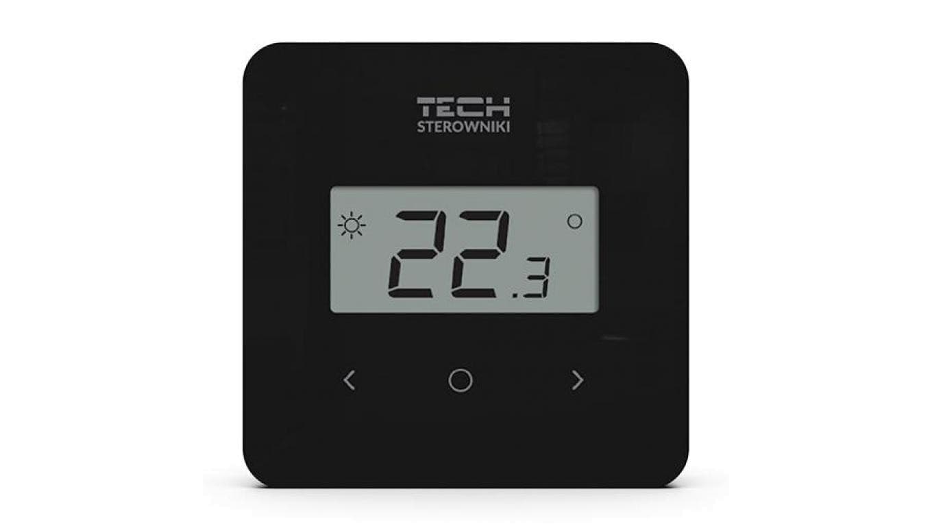 TECH T-2.2 - Regulator pokojowy bezprzewodowy dwustanowy kolor czarny