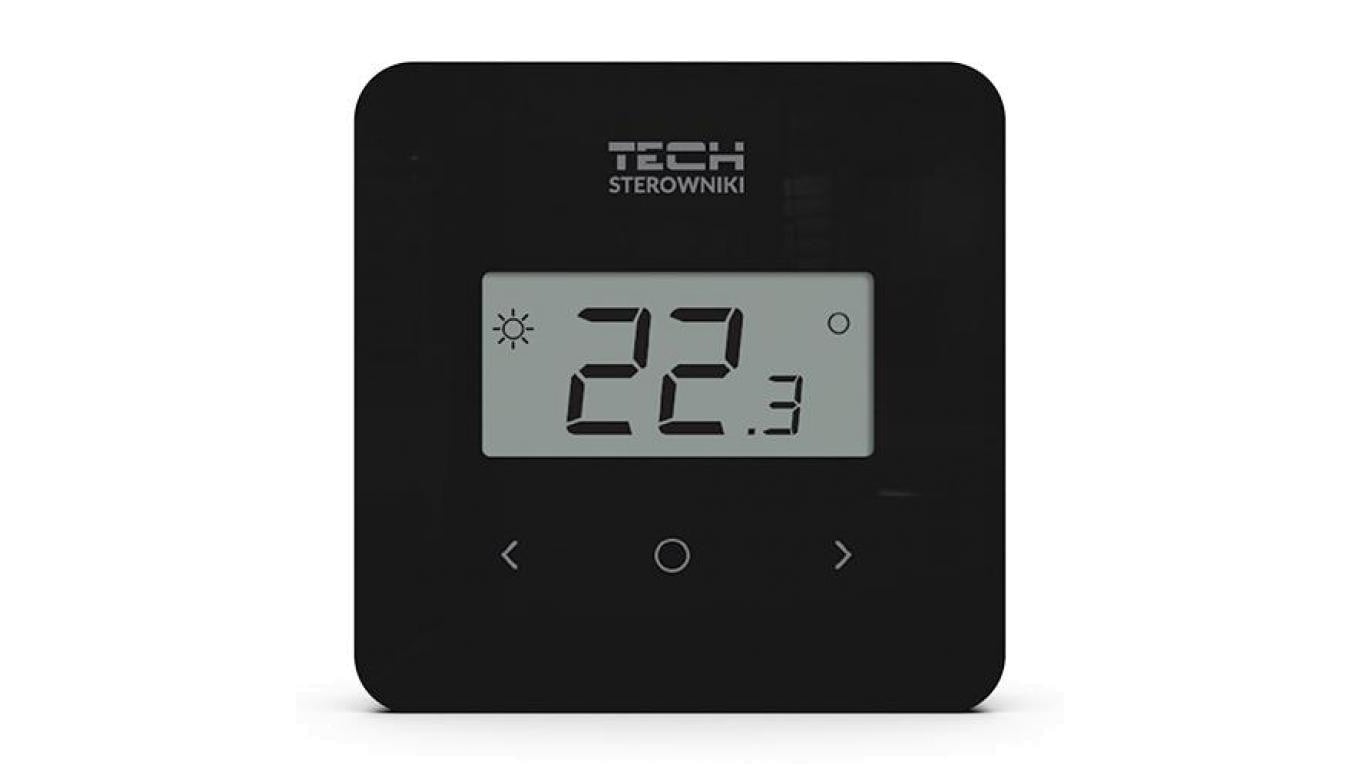 TECH T-2.2 - Regulator pokojowy bezprzewodowy dwustanowy kolor czarny