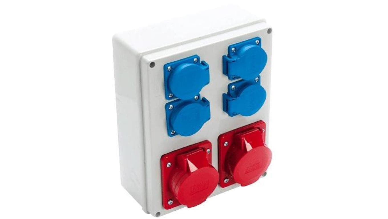 VIPLAST Rozdzielnica Gniazdo 2x16/5 + 4x250V