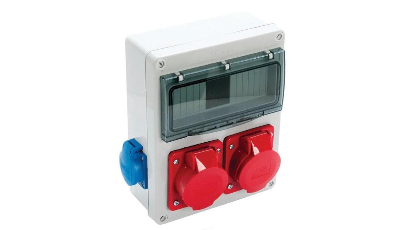 VIPLAST Rozdzielnica Gniazdo 32/5 + 16/5 + 2x250V + L-P