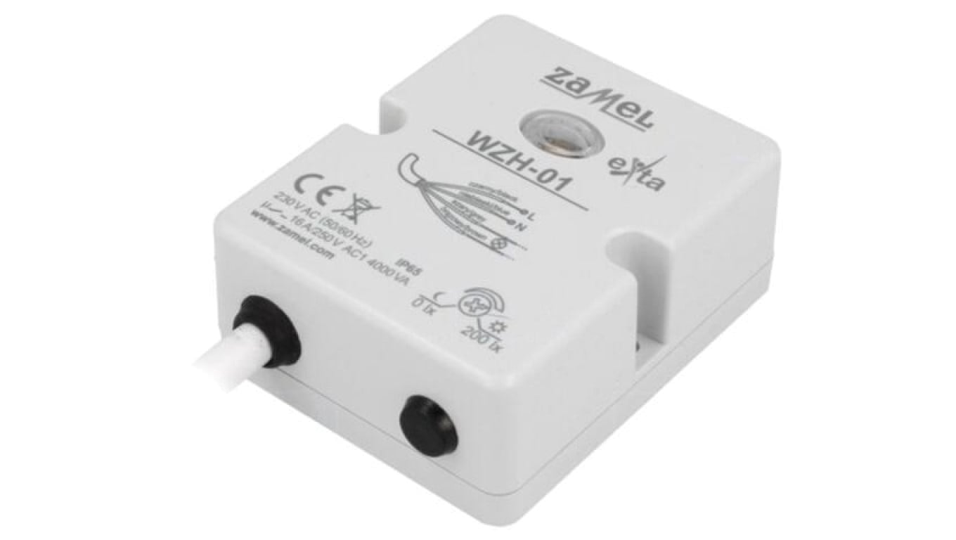 WZH-01 Wyłącznik zmierzchowy, natynkowy, 230VAC, SPST-NO, IP65, WZH