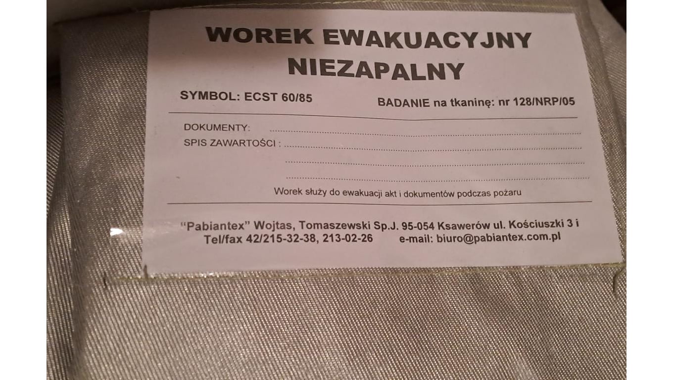 Worek ewaluacyjny Ecst 60/85