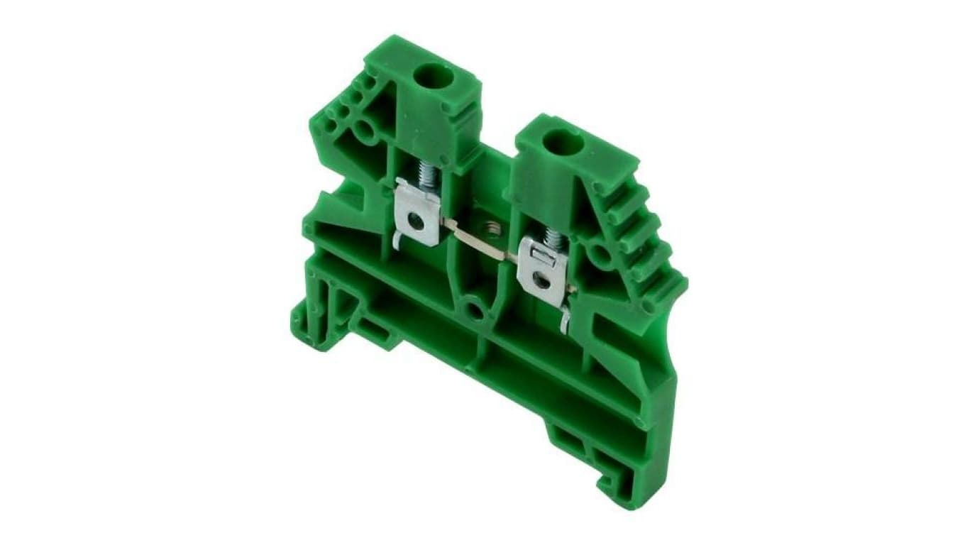 Złączka szynowa 2-przewodowa 2,5mm2 zielona ER2.5GREEN