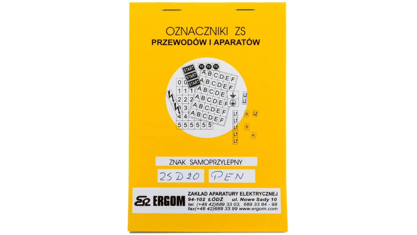 Znaki samoprzylepne ZS D20/PEN E04ZP-02030403600