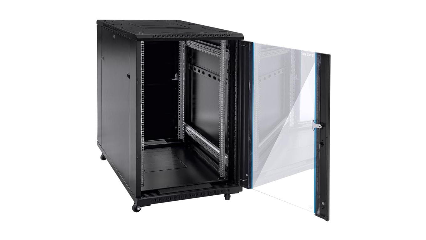 Szafa stojąca RACK 19 15U 600x600mm czarna G7