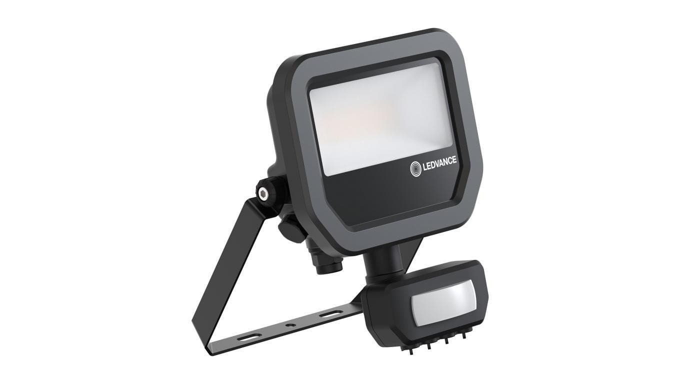 Naświetlacz LED 8W 1100lm 3000K IP66 Czarny Z Czujnikiem Ruchu LEDVANCE Floodlight