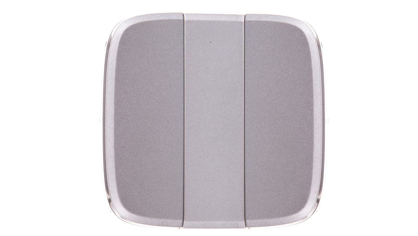 VALENA ALLURE Klawisze łącznika potrójnego aluminium 755037
