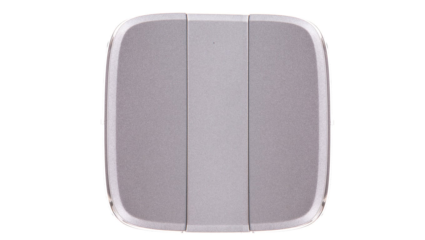 VALENA ALLURE Klawisze łącznika potrójnego aluminium 755037
