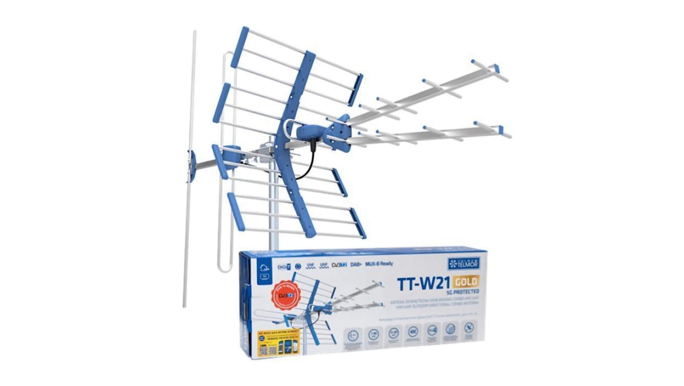 Antena DVB-T2 Telmor TT W21 GOLD COMBO
