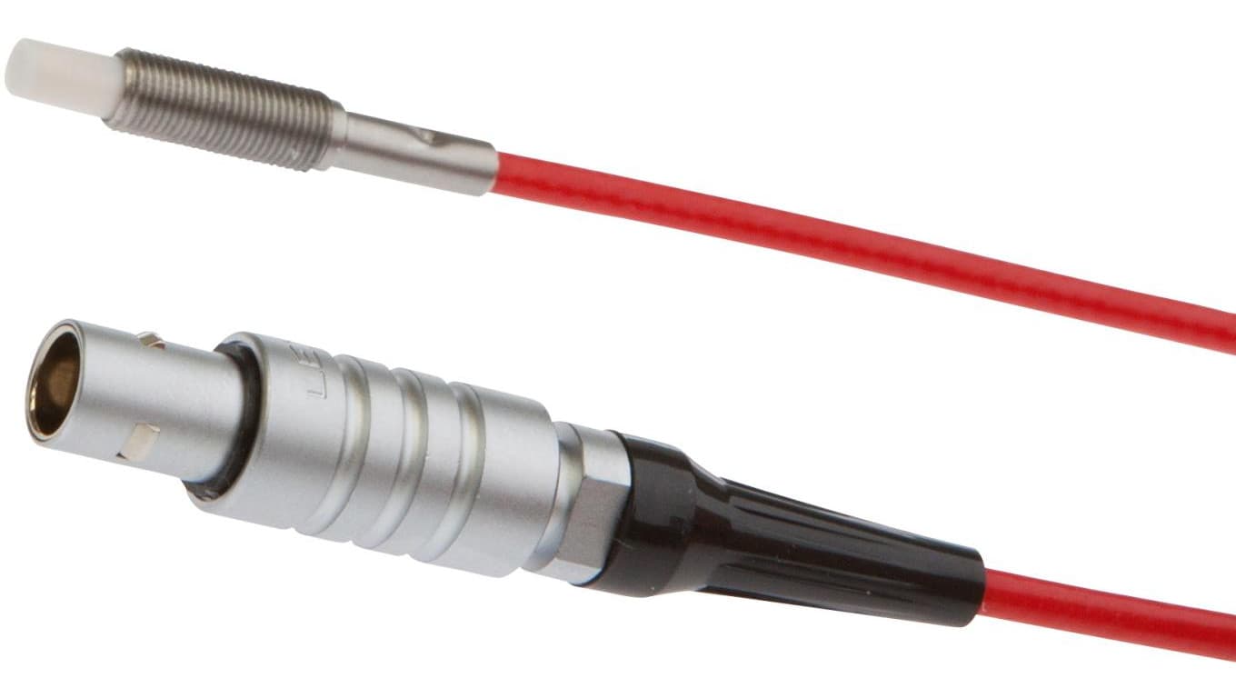 KN056050 Czujnik pojemnościowy, M5x0.5 20long, non-flush, Sn: 5, 250C, podłączenie do wzmacniacza, kabel 2m FEP, IP67