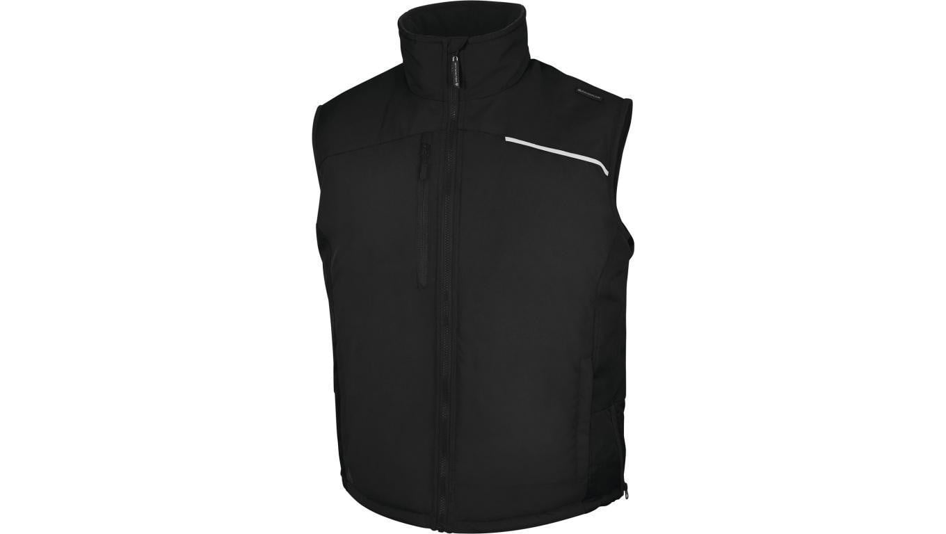 Kamizelka z poliestru pongee powlekanego PVC FIDJI3, kolor: czarny, rozmiar: XXL / FIDJ3NOXX