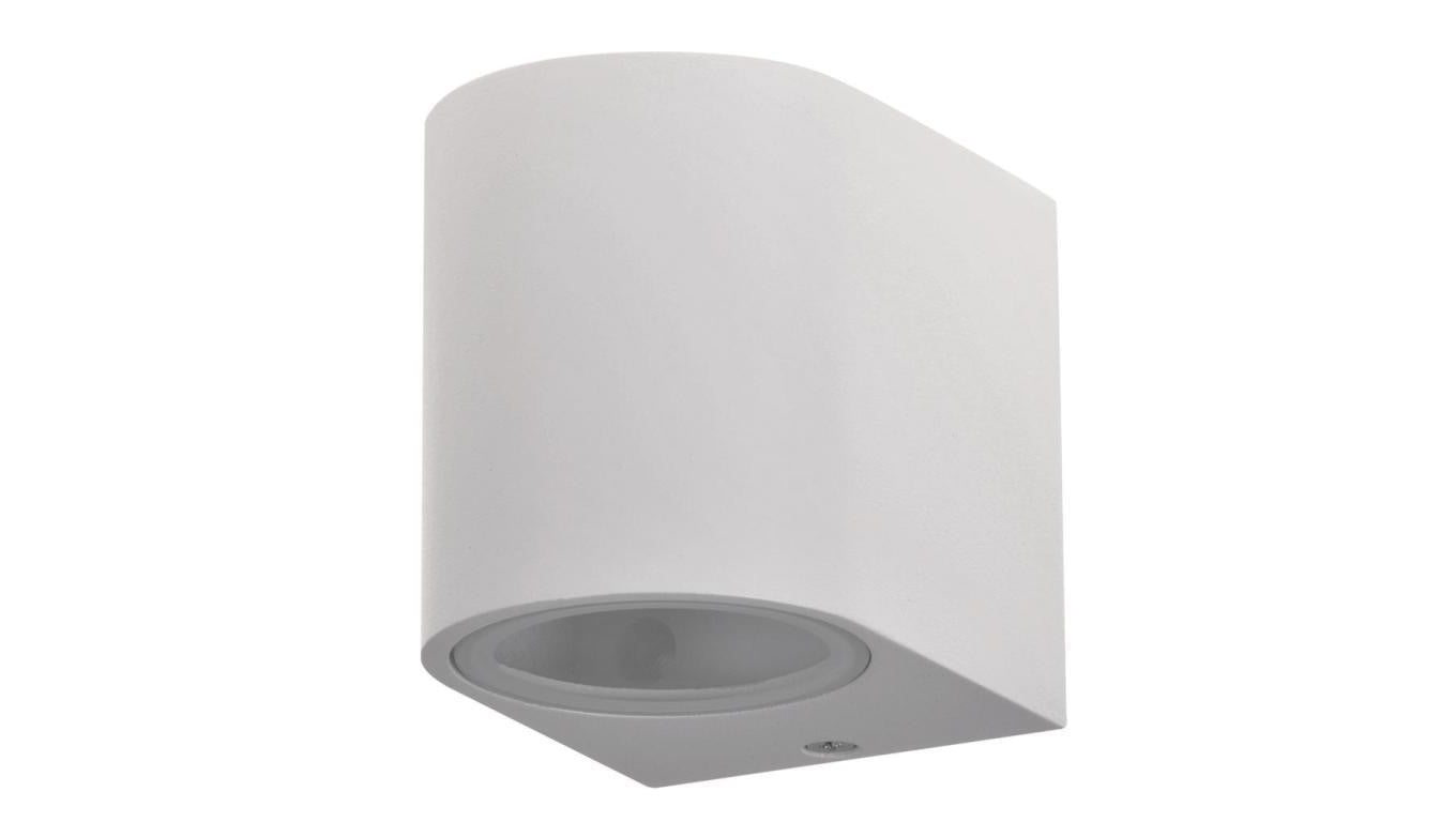 Kinkiet ogrodowy zewnętrzny na LED 1x GU10 BOSTON GOLDLUX ALUMINIUM Biały owalny