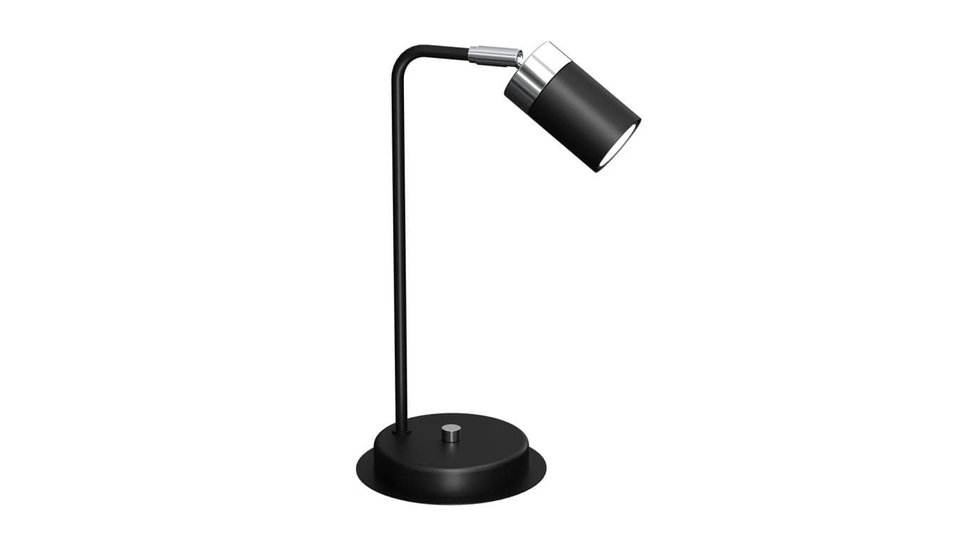 Lampka nocna JOKER BLACK/CHROME 1xGU10 MLP7749 Milagro