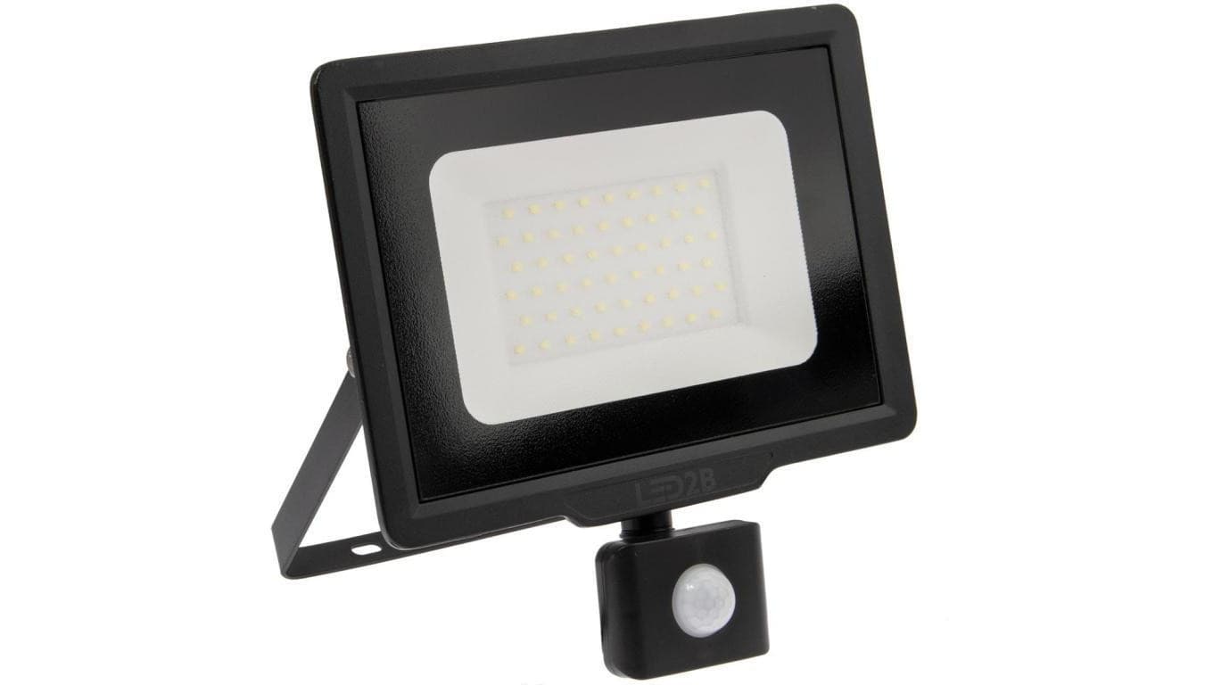 Naświetlacz LED 50W 4000lm 4000K IP44 Czarny z czujnikiem ruchu LED2B KOBI MHC
