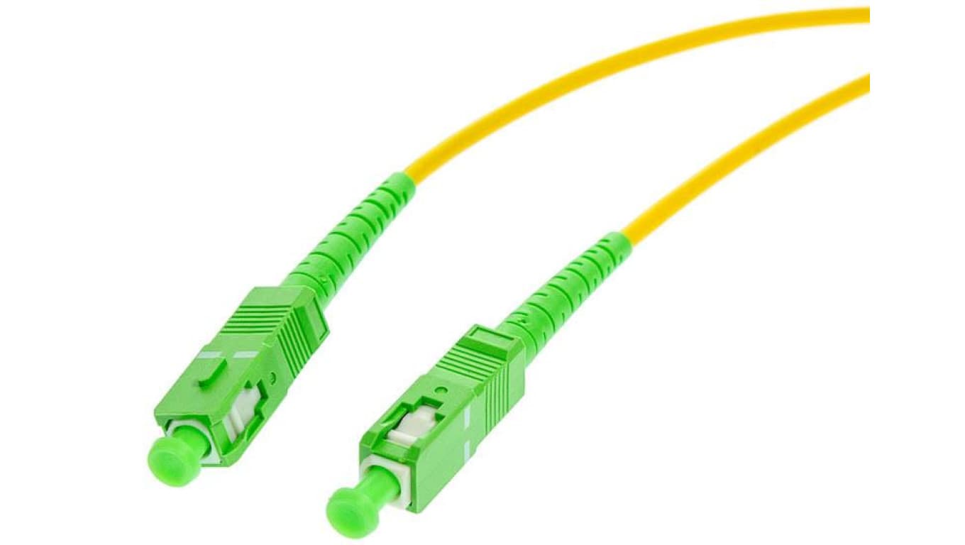 PATCHCORD ŚWIATŁOWODOWY SM 2M SIMPLEX 9/125, SC/APC-SC/APC 3MM