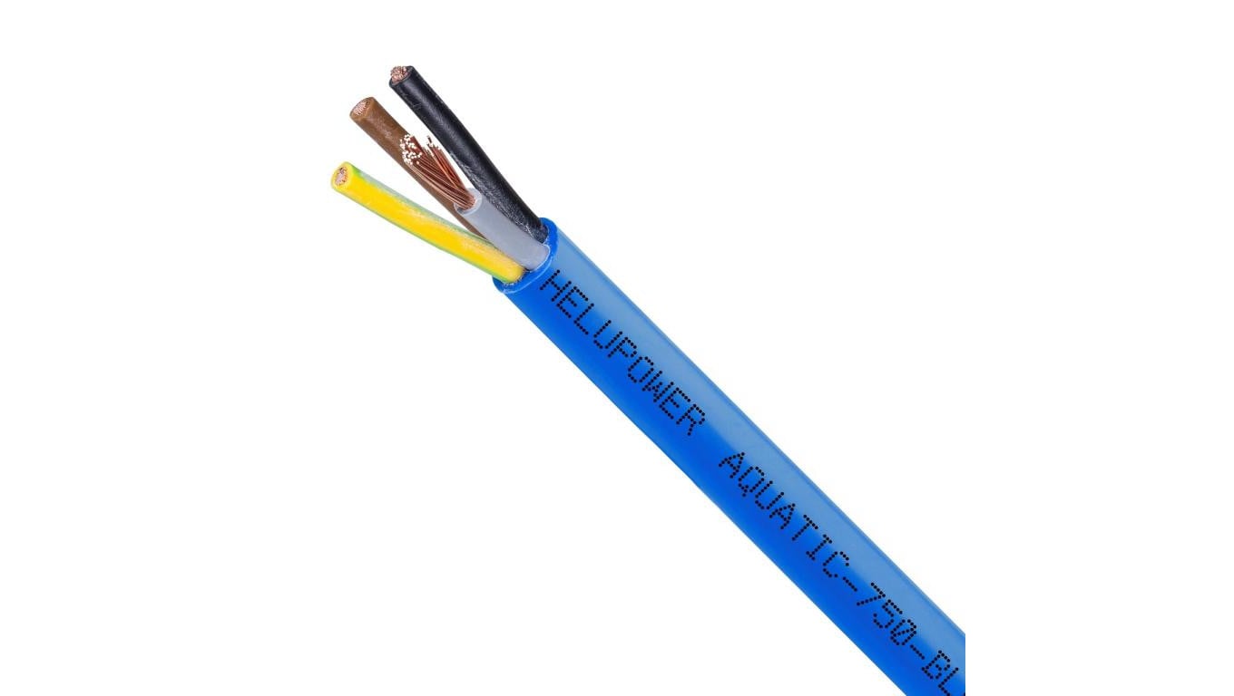 Przewód do pomp głębinowych HELUPOWER AQUATIC 4x4mm2 450/750V niebieski Helukabel /500m/