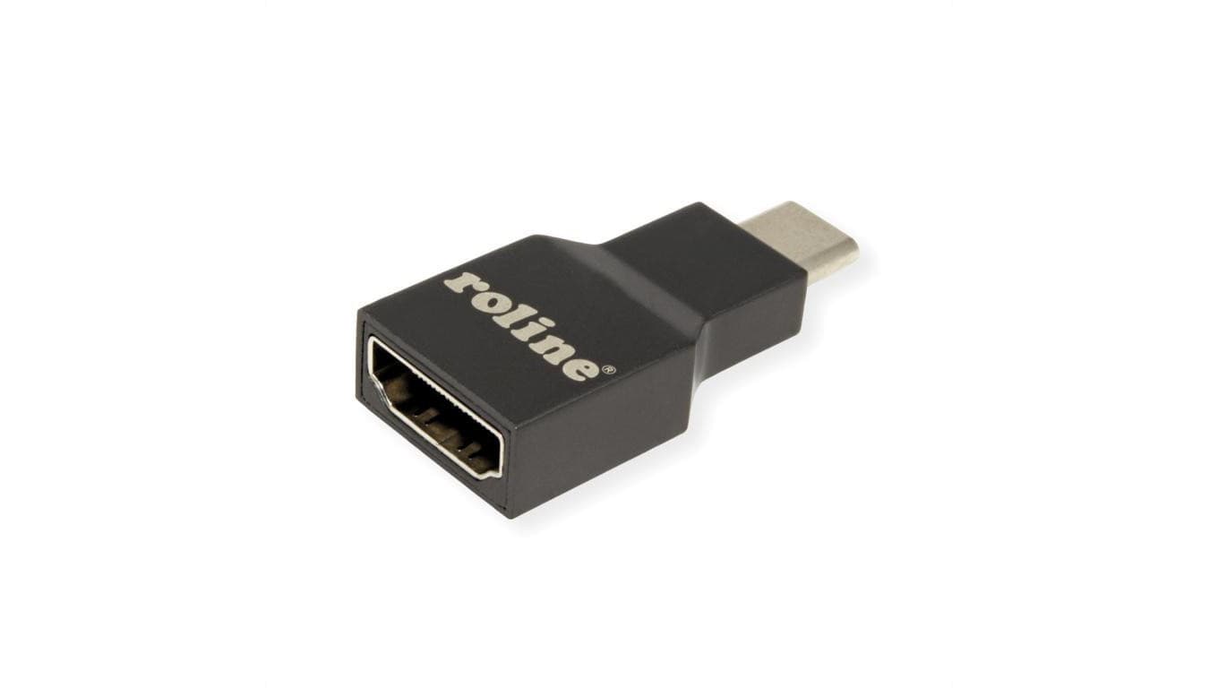 ROLINE Adapter USB typu C - HDMI, męski/żeński, szary