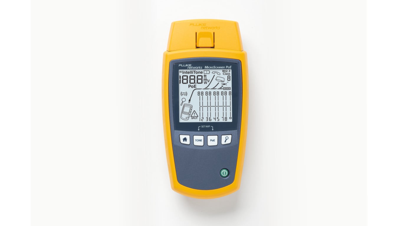 Tester MicroScanner PoE wyposażenie standardowe FL-MS-POE