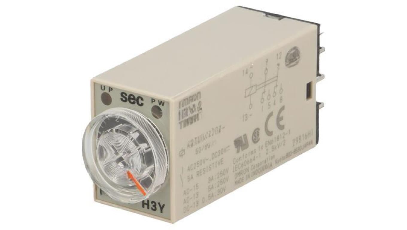 Przekaźnik czasowy 1s÷30min DPDT 100÷120VAC H3Y-2 AC100-120 5S