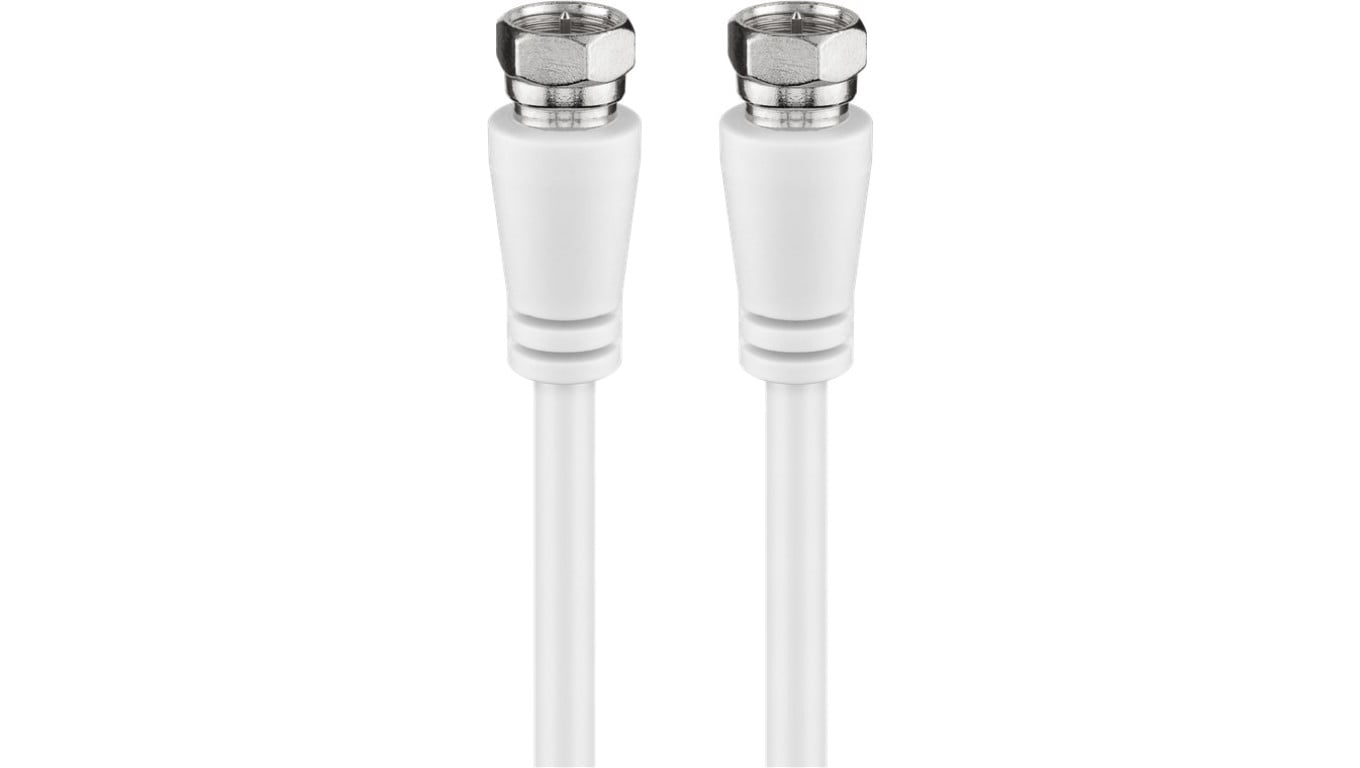 Kabel antenowy SAT (klasa A, 85 dB), podwójne ekranowanie - Długość kabla 1 m
